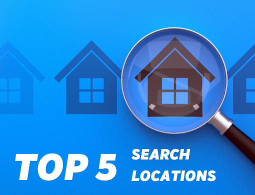 Top 5 Searched Locations In Q1 2022 India.